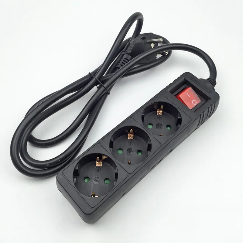 1 5 м ЕС удлинитель розетка AC мощность рус штепсельная вилка сетевая полоска из