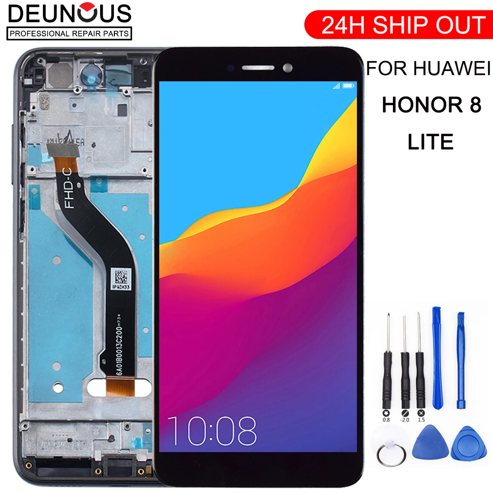 Дисплей для смартфона Honor 8 Lite PRA TL10 P8 2017 P9 LA1/LX2 ЖК сенсорный экран|Экраны мобильных