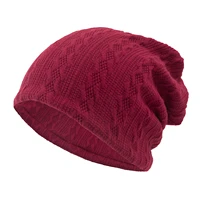 2020 autumn and winter new multi functional twist hat men and women warm outdoor solid color knitted hats