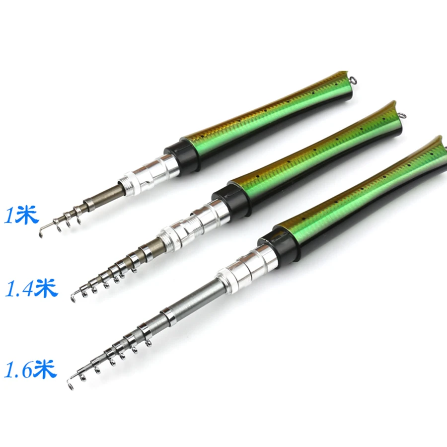 

Telescopic Stream Boat Fishing Rods Collapsible Mini Metal Pole Pen Fishing Gear Ultralight Material De Pesca Fishing Tools Set