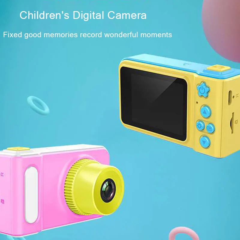 Children's Camera Mini Camera For Kids 2'' Screen 1080P Digital Camera Educational Toys Camera for Boys and Grils Birthday Gift