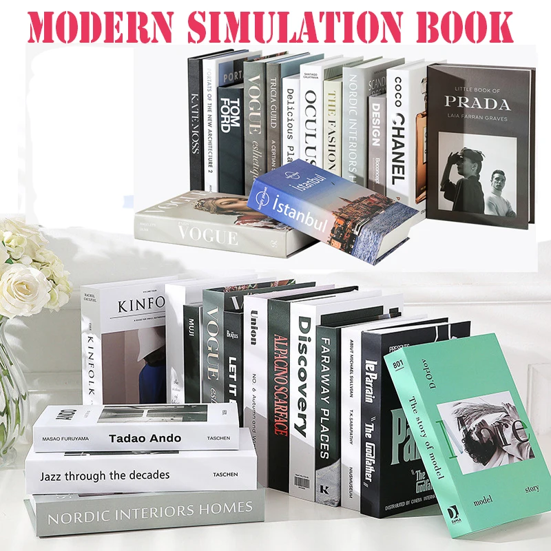 Набор поддельных книг модные украшения Декор для дома книги роскошные Клубные