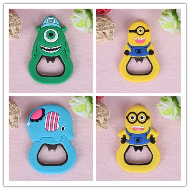 Открывалка многофункциональная ПВХ мягкая пластиковая мультяшная открывалка