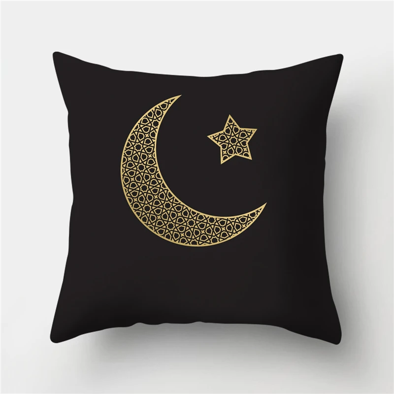 

45x45 Ramadan Decorations for Home Islamic Eid Mubarak Decor Sofa Throw Pillow Cases Muslim Mosque Decorative Cushion Cover