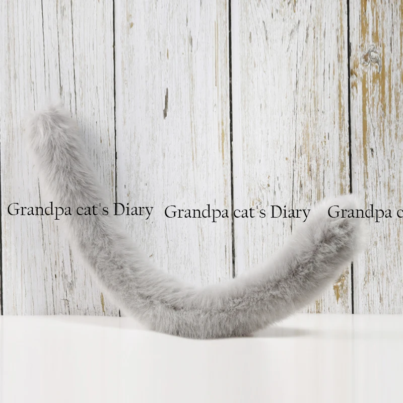 Новинка ручная работа кошачий хвост аниме косплей реквизит плюш размер розовый