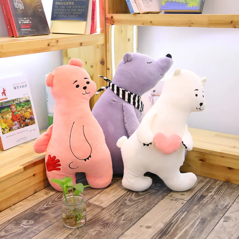 

45cm 60cm Polar Bear S Decoration Stuffed Plush Soft Pillow Doll Toy Christmas Gift