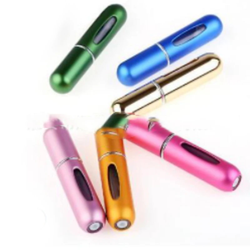 

Spot portable 5ml Mini self pump perfume bottle bottled, rechargeable spray bottle, aluminum perfume bottle