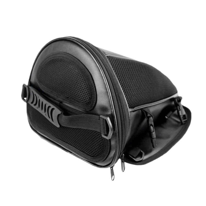 

Motorcycle Saddlebags Tail Bag Trunk Rear Seat Bag PU Leather Luggage Sport Bag