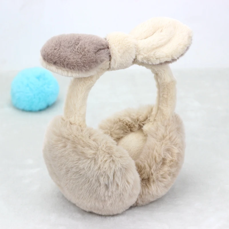 2019 Новое поступление женские разноцветные наушники для девочек милые меховые с