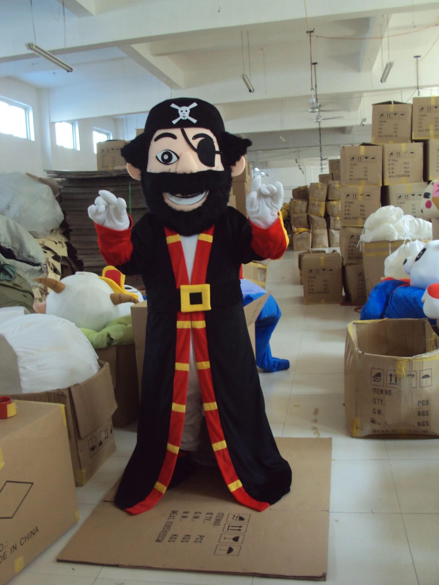 

Pirate Captain mascot costume hot sale Halloween cartoon character fancy dress carnival costume Cosplay Outfit Adult Size