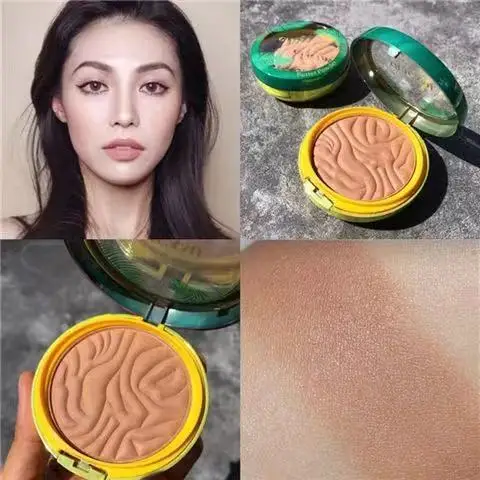 Масляный хайлайтер пудра палитра мерцающий матовый макияж для лица румяна