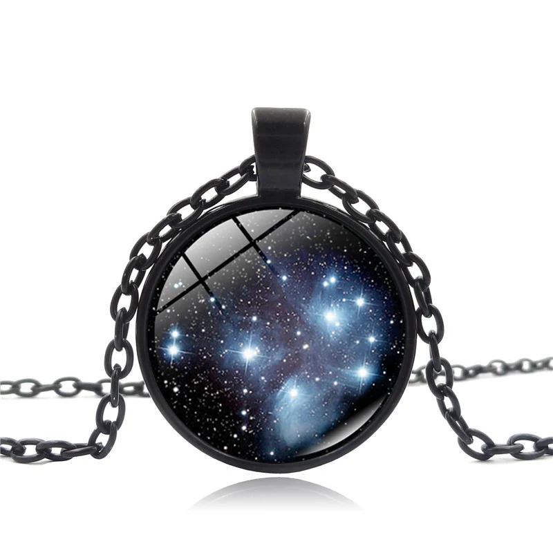 Новинка ручная работа Pleiades звезда кластер подвеска Вселенная Галактика ожерелье