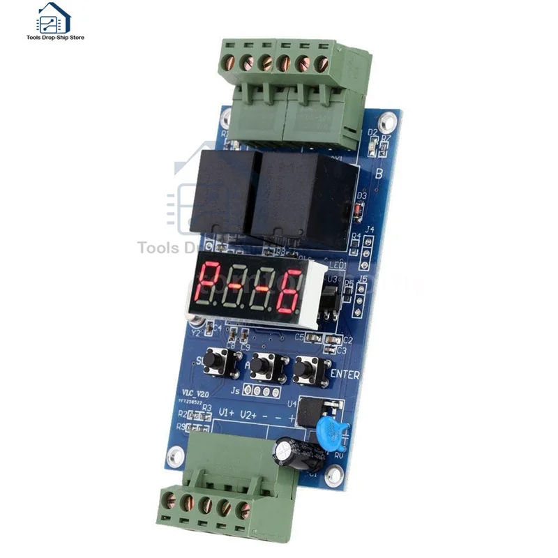 12V Dual Programmable Time Relay Module PLC Board Cycle Delay Timer 2 Voltage Detection Control VLC3.0 | Обустройство дома