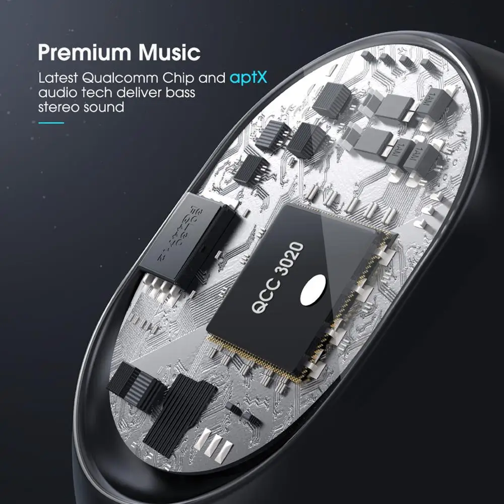 Mpow ipx7 T5/M5 TWS наушники, беспроводные наушники Bluetooth 5,0, гарнитура, Поддержка Aptx 42 h, время воспроизведения для iPhone XS, Xiaomi, huawei