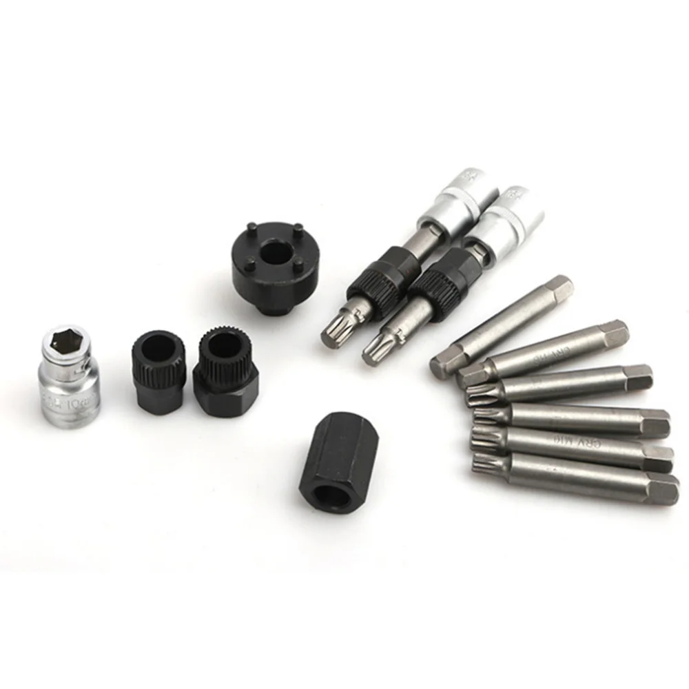 

13pcs Alternator Freewheel Pulley Removal Engine Car Repair Tool Set for Mercedes-Benz Ford