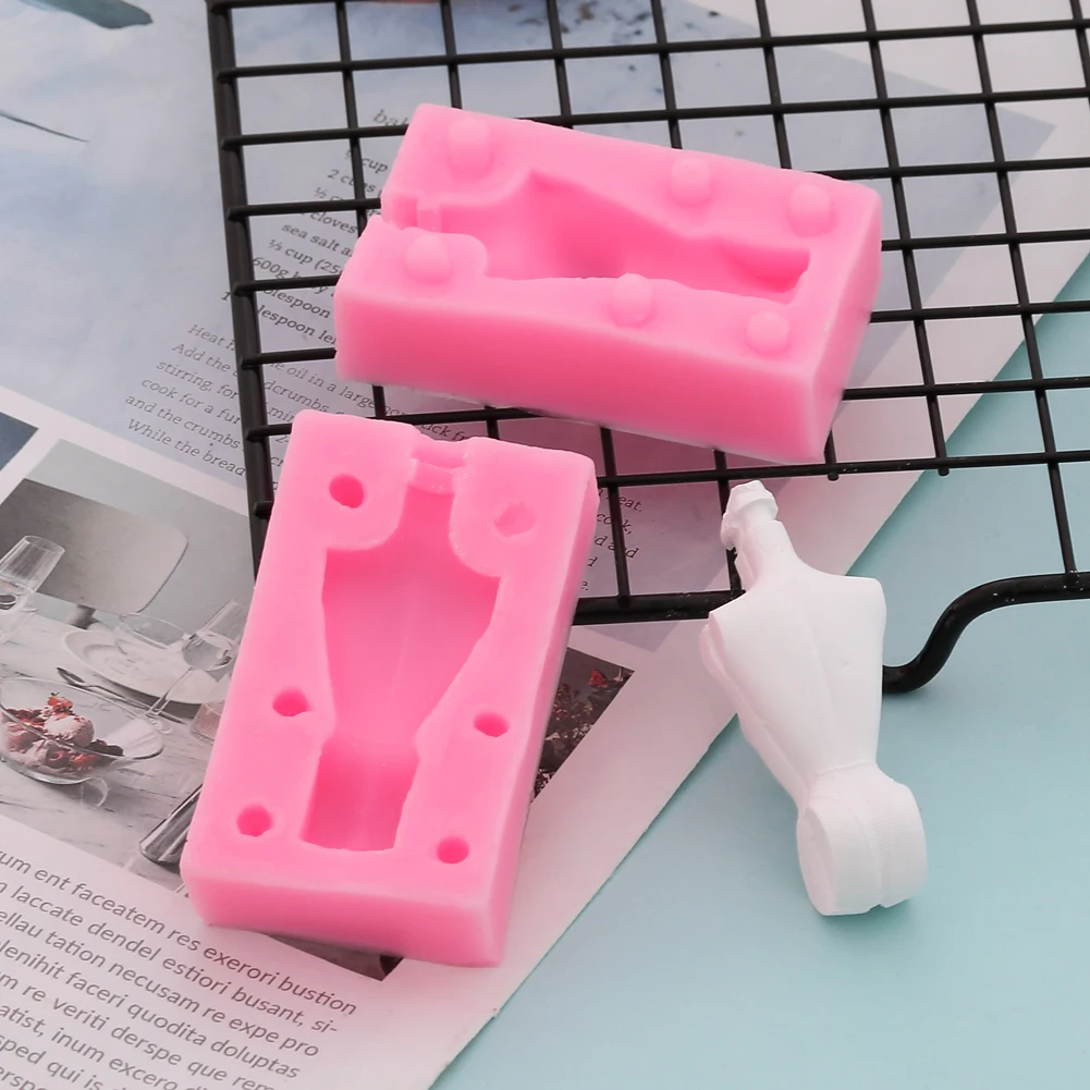 Кукла средства ухода за кожей 3D силиконовая форма для фонданов, шоколада для декорирования торта глины пресс-форма для мужские и женские DIY Инструменты для выпечки для свадьбы