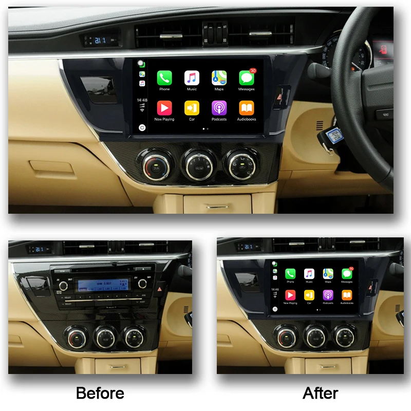 COHO для TOYOTA Corolla /Altis RHD 2014-2016 IPS экран Радио Автомобильное стерео Android 10 8-Core 6 + 1284g |