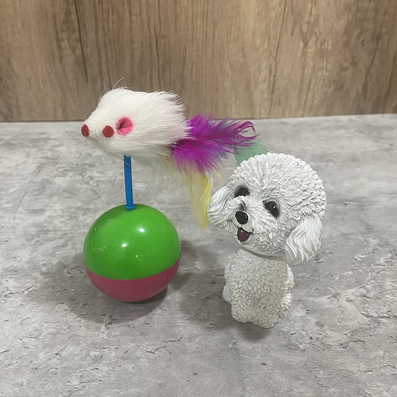 

Newest Puppy Tumbler Swing Toys for Cats Kitten Interactive Balance Ball Cat Chasing Toy With Funny Pet Products Supplier