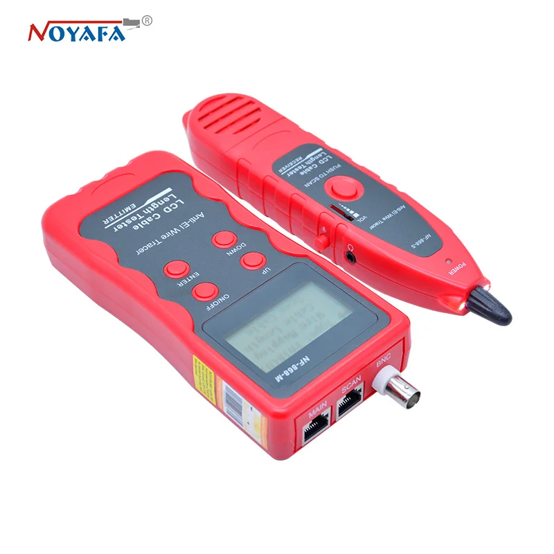 NF 868 цифровой кабельный тестер для RJ45 RJ11 BNC USB металлический Anti jamming перекрестное