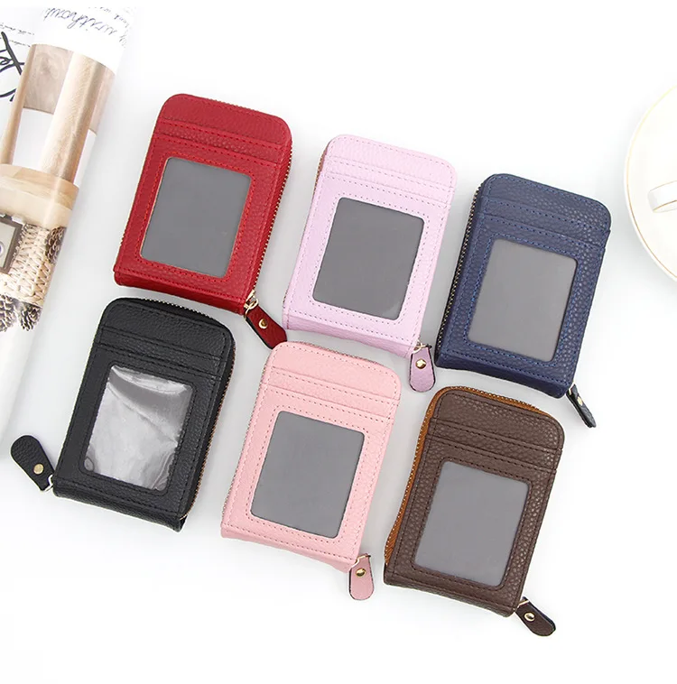 

Card Pouch with transparent window, 9 card slot and 2 money slot inside