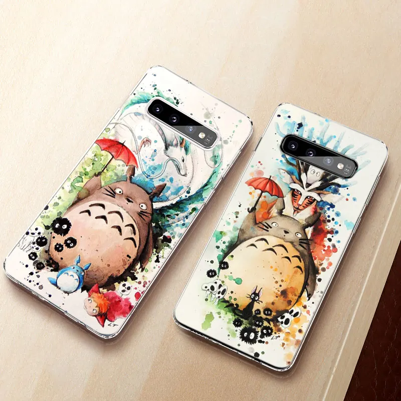 anime studio ghibli totoro soft phone case for samsung galaxy note 20 ultra 10 9 s20 fe s10 lite s10e s9 s8 plus silicone cover free global shipping