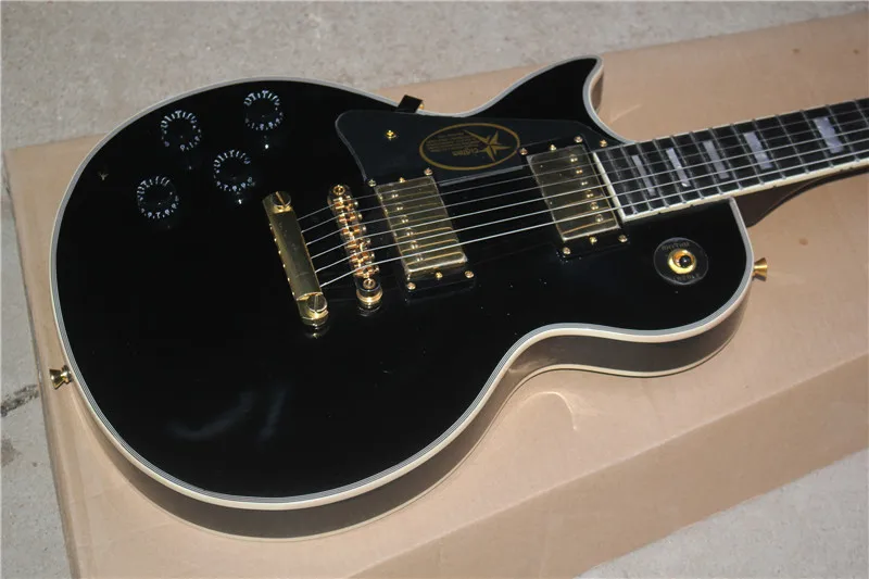 

free shipping China Custom Guitar High Quality Musical Instrument Black left-handed Custom electric guitar In stock 531