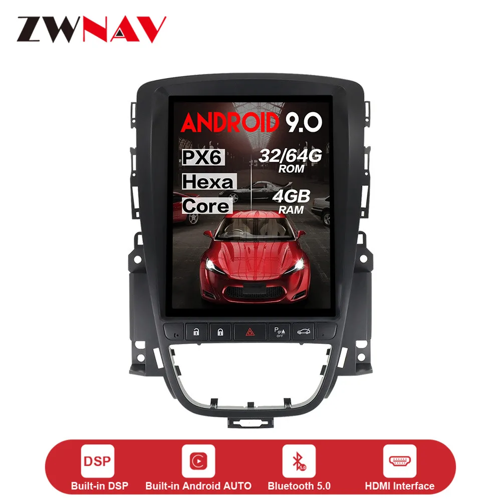 Verticl Tesla стиль Android 9,0 автомобильный мультимедийный плеер для OPEL Vauxhall Holden Astra J 2010-2013 радио gps-навигатор стерео головное устройство