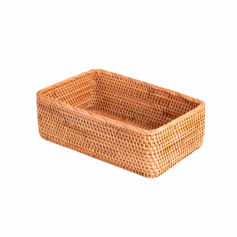 Плетеная вручную корзина из ротанга коробка для хранения корзины организации