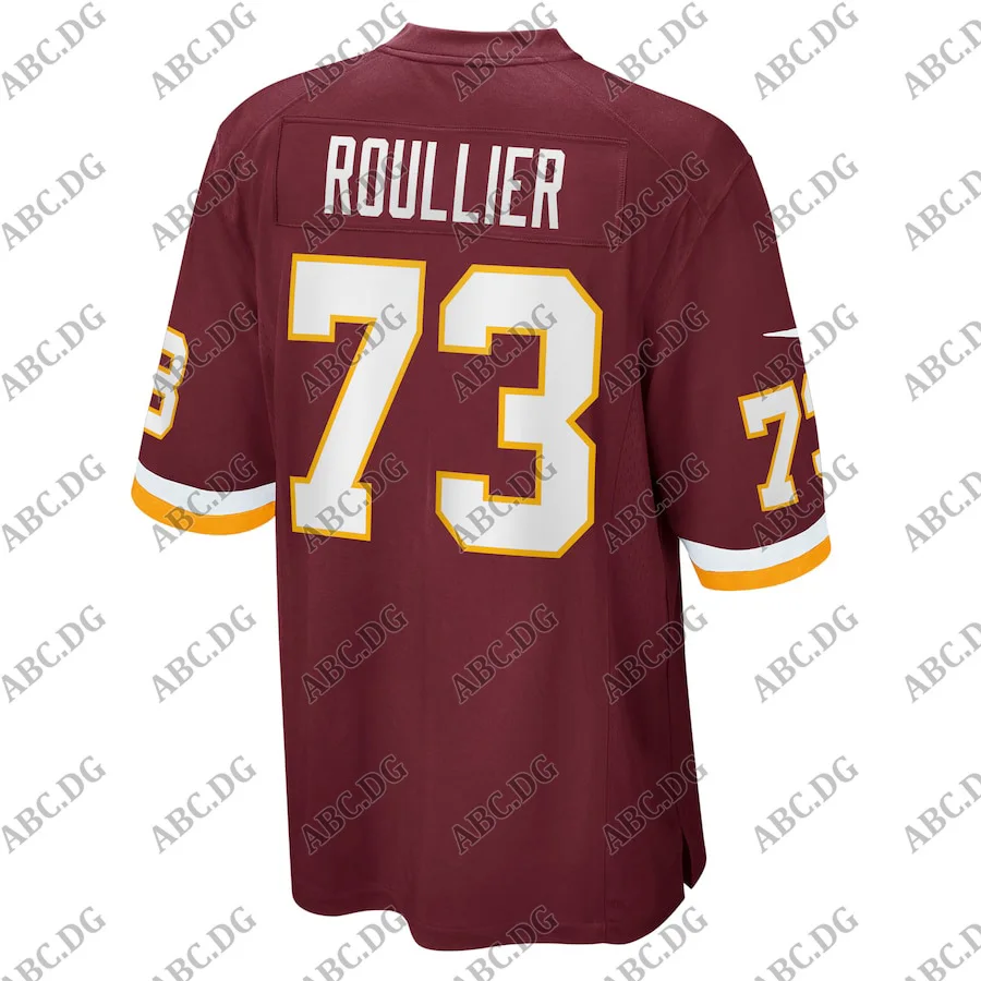

Men Women Kid Youth Chase Roullier Washington Burgundy Game Player Jersey