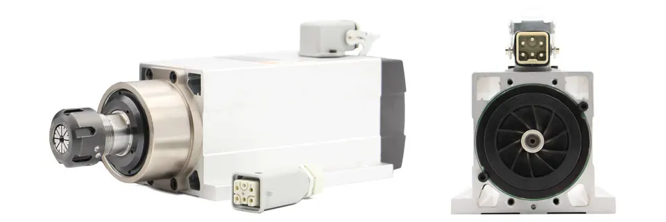 Новое поступление! 2.2kw ER25 Шпиндельный двигатель с воздушным охлаждением с фланцем CNC 220v Керамические шариковые подшипники с воздушным охлаждением шпиндель 0,01 мм точность