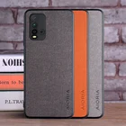 Чехол для Xiaomi Redmi 9T, роскошный текстильный кожаный чехол, мягкий ТПУ, жесткий чехол для телефона из поликарбоната, чехол для Xiaomi Redmi 9T