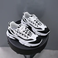 short and fat womens sports shoes 2021 fashion and breathable running casual couple sports shoes white large size 35 44