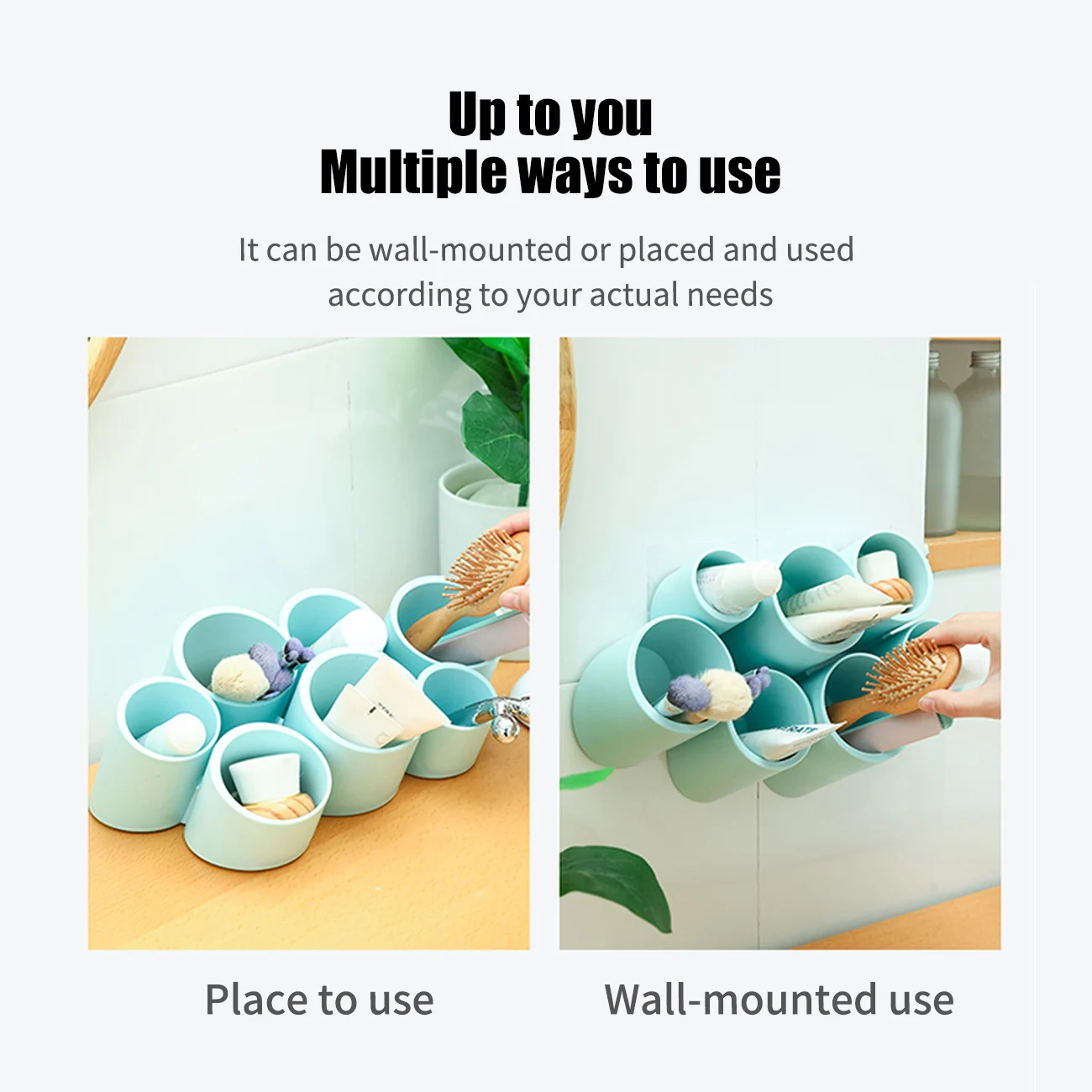 

Desktop Storage Box Household Seamless Wall-Mounted Storage Box Multifunctional Simple Student Pen Holder