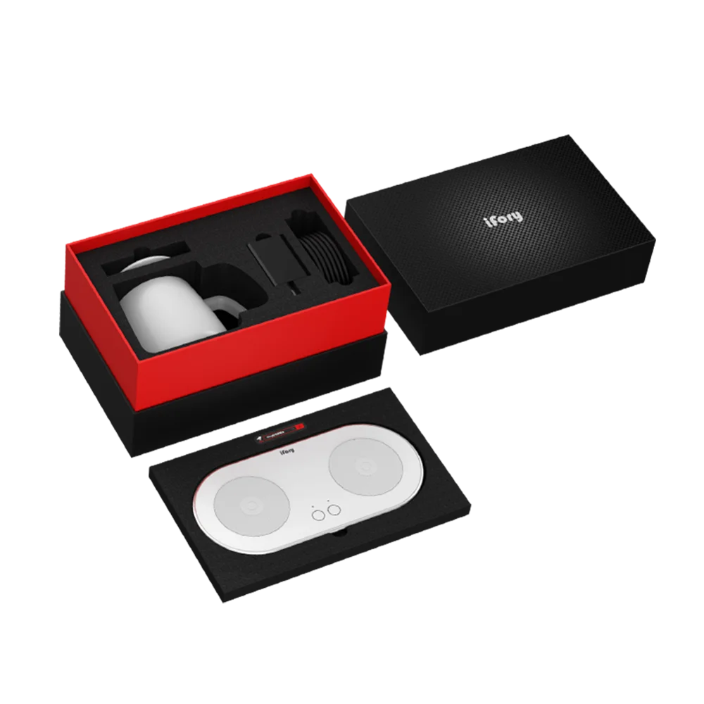 new high efficiency 2 in1 wireless charger for mobile phone gift box set with heating cup free global shipping