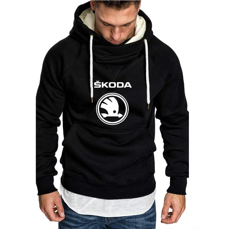 

Men's Hoodies Skoda Car Logo printing Spring Autumn New Fashion Men Hoodie high quality cotton Casual Men's Hoody Sweatshirt