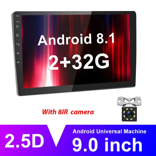 2 32G 8IR Camera Podofo 2din Автомагнитола Android8.1 " 2+ 32G Автомагнитола gps Wifi Автомобильный мультимедийный плеер для Volkswagen Nissan hyundai toyota CR-V Kia - Цвет: 2 32G 8IR Camera