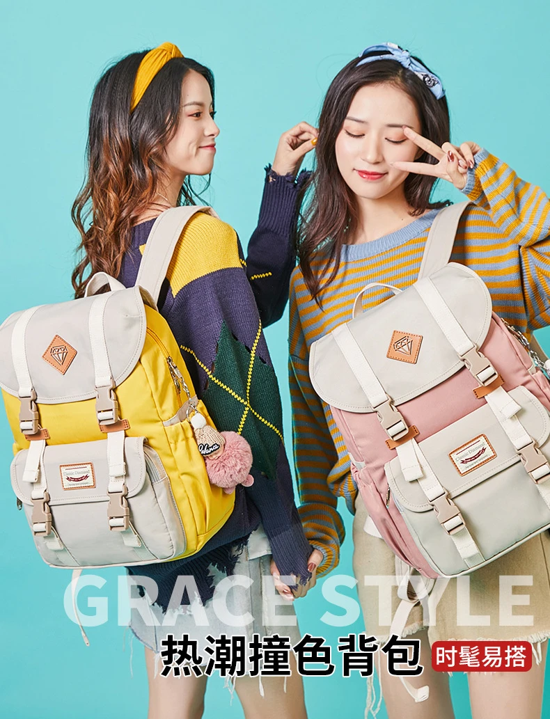 Macarons Mochila Feminina, женский рюкзак, Студенческая сумка для книг, Водонепроницаемый Школьный рюкзак, большой рюкзак для путешествий, милые сумки для девочек Rugzak
