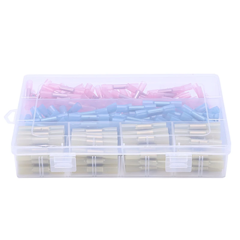 220 шт. 3 размера Водонепроницаемые термоусадочные стыковые соединители