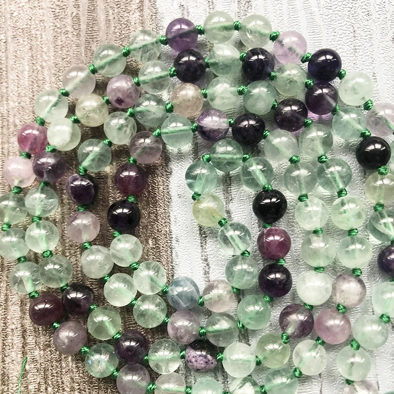 Женское Ожерелье из камня мала колье флуоресцентных бусин ювелирные изделия