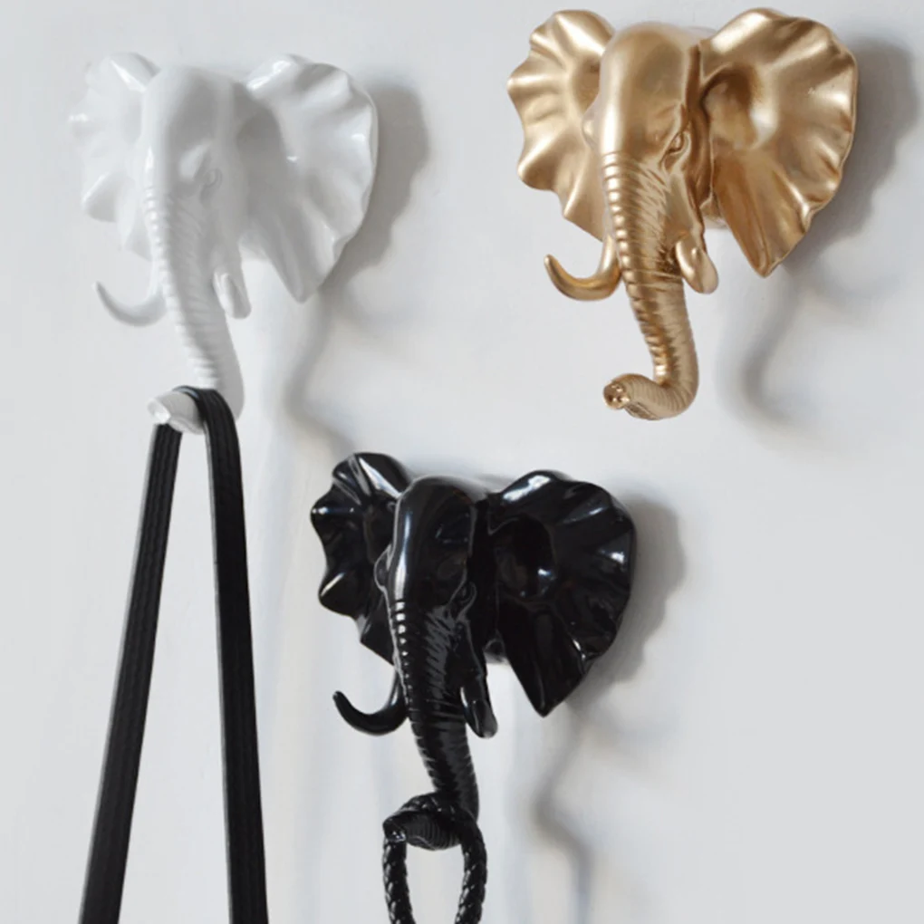 

3D Animal Head Wall Hanger Resin Coat Hat Hanging Hook Heavy Duty Holder Rack Home Decoration Bathroom Accessories Key Holder