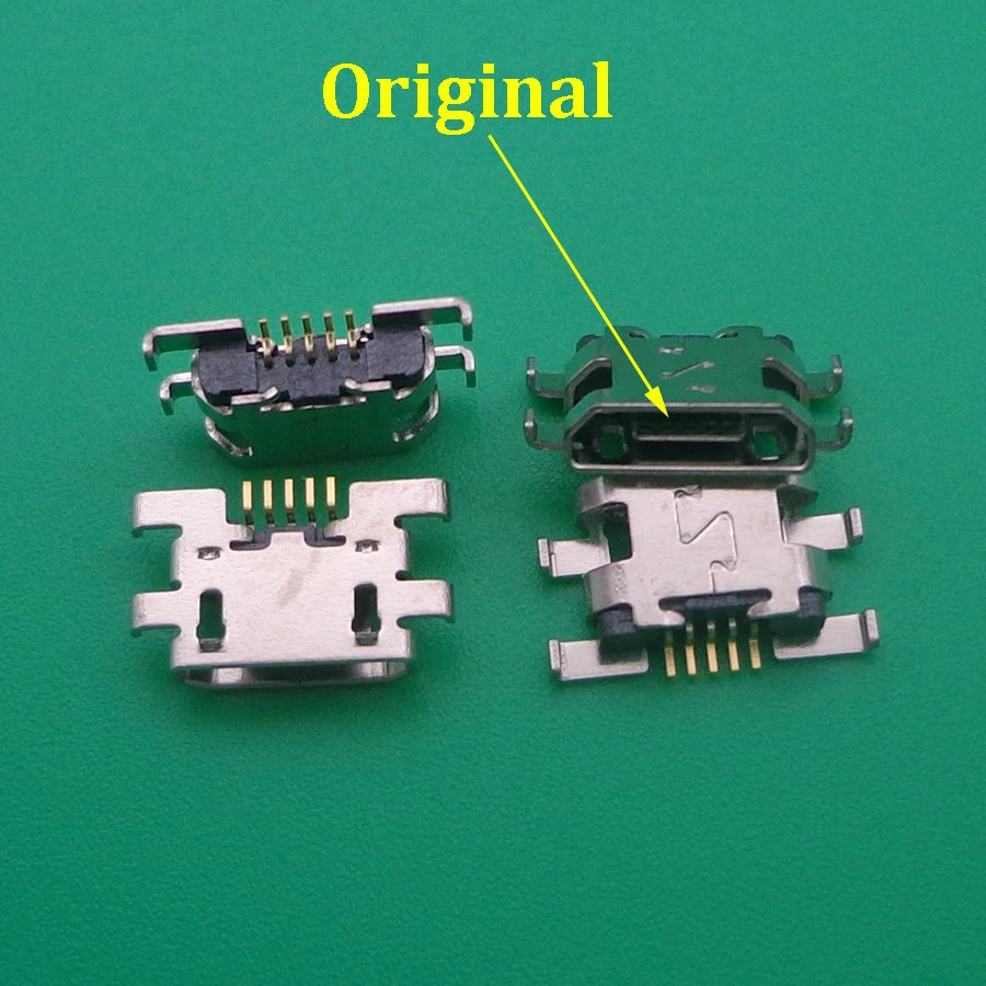100 шт. мини микро USB разъем для зарядки док порт питания запасная часть lenovo Vibe C2 k10A40