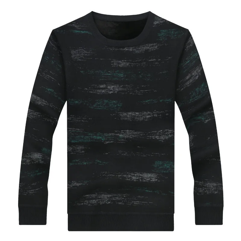 

Autumn and winter new men's fat plus size Plush sweater men's fat fashion leisure thickened warm sweater men's sweater