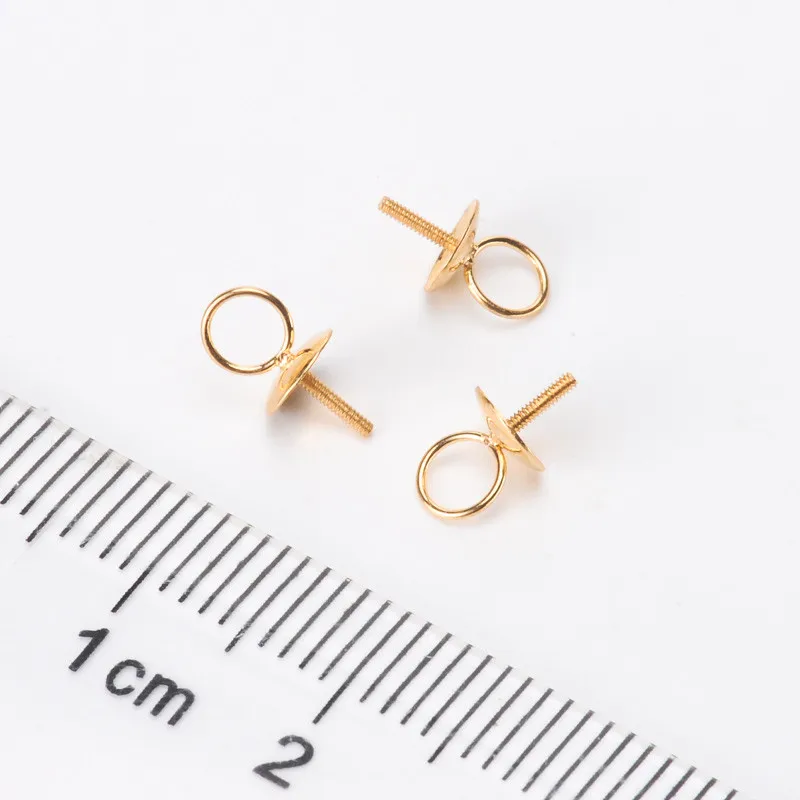 

Solid 18K Yellow Gold for DIY Jewelry Accessories Pendant Clasp Connector Clip Clasp Pinch Clip Bail Pendant Bail Bead