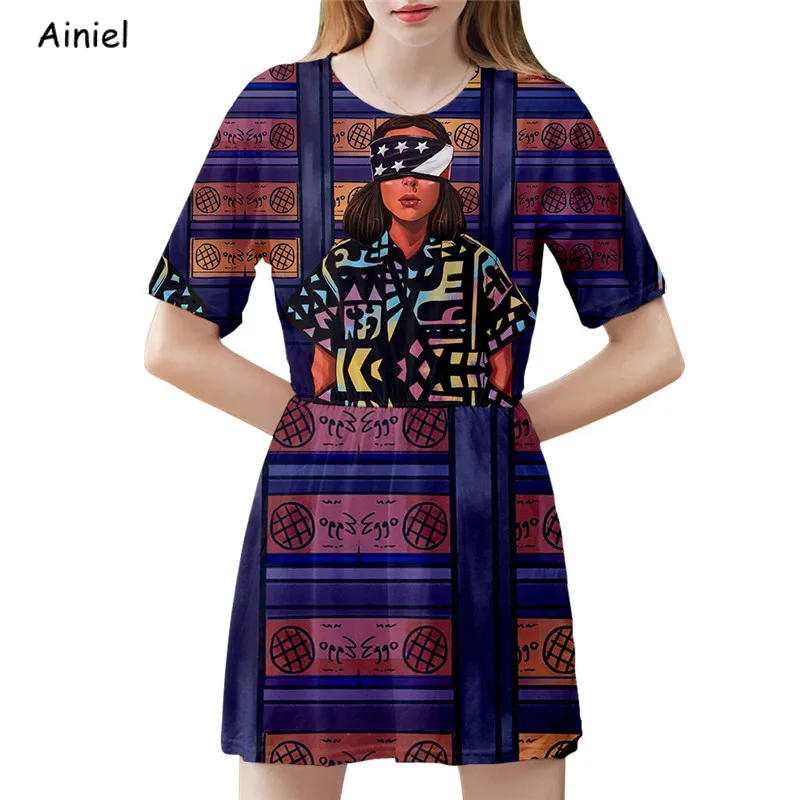 Фильм странные вещи косплей костюм 3d платье ужас Хэллоуин вечерние платья