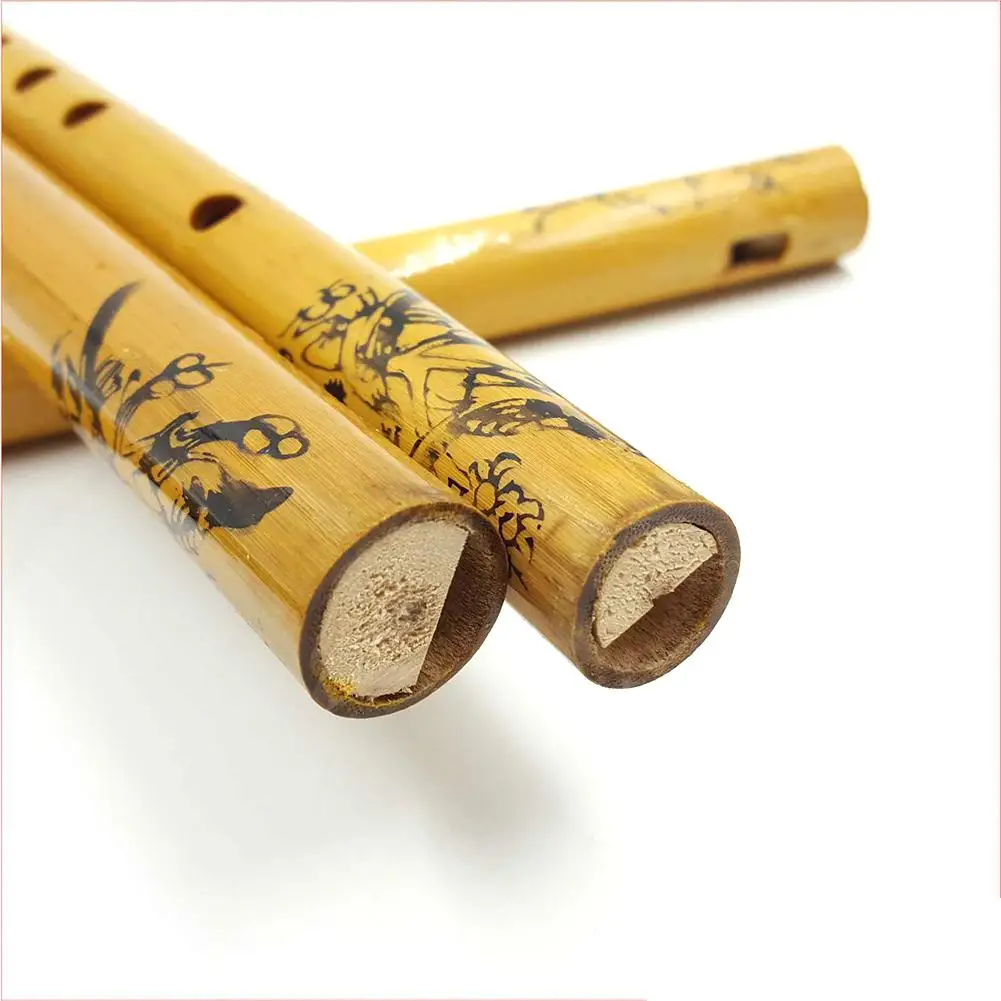 Профессиональная Китайская традиционная бамбуковая флейта с 6 отверстиями 44 см