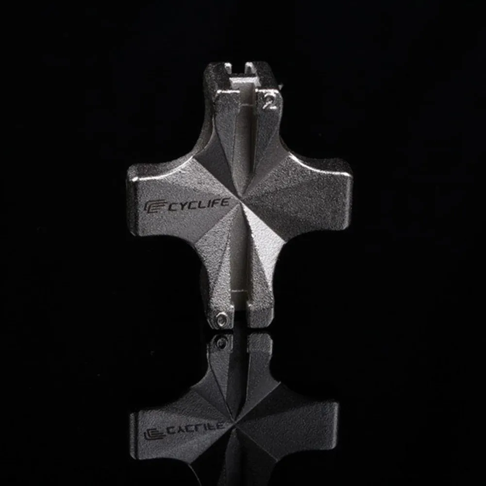 Миниатюрный велосипедный спицевой ключ стальной колесный обод 4-ходовой гаечный