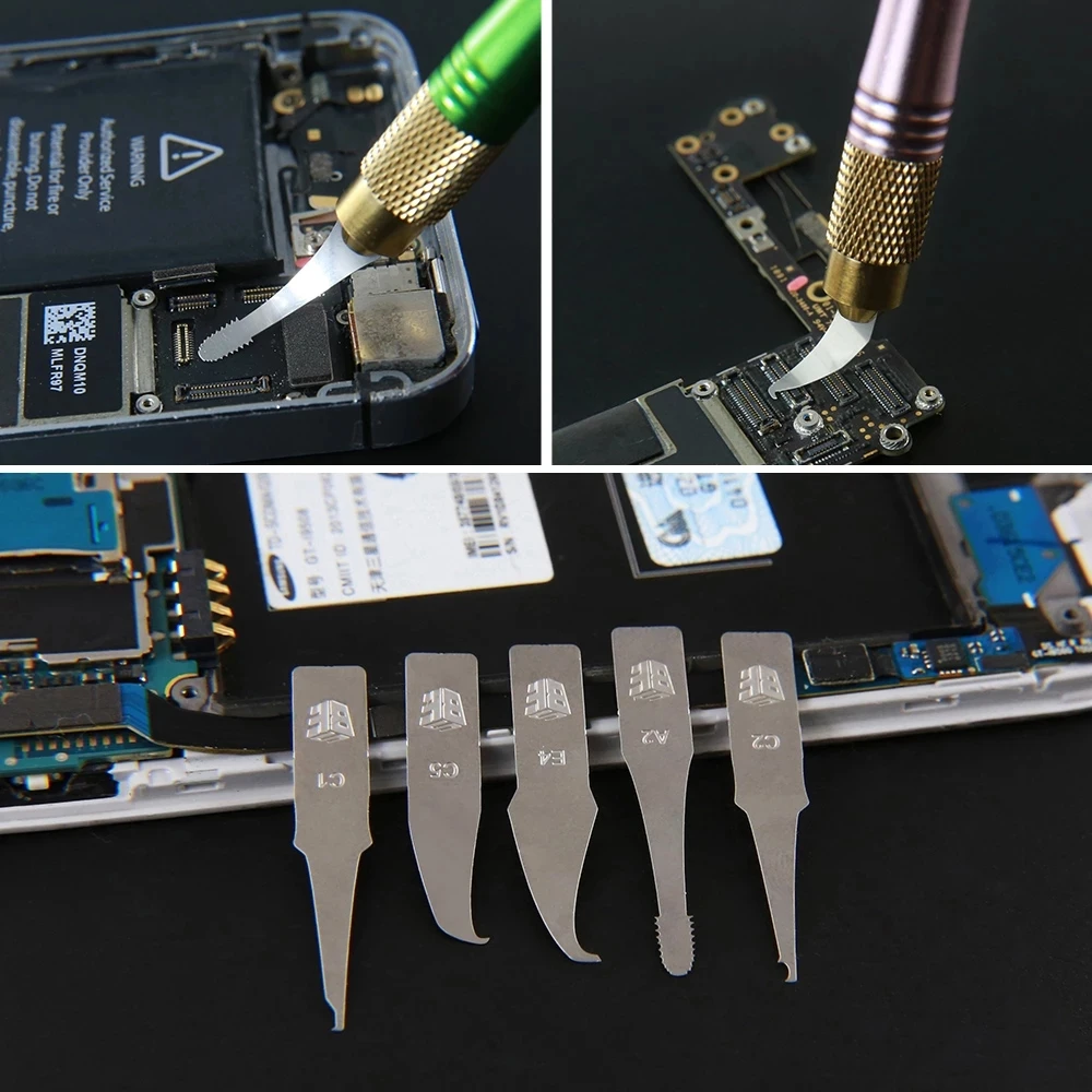 27 in 1 BGA Maintenance Knife Set For iPhone CPU NAND CHIP IC Remove Glue Disassemble Rework Thin Blade Knives DIY Repair Tools |