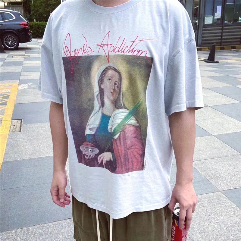 Футболка Мужская/женская оверсайз, винтажная тенниска с принтом ангелов, майка, одежда на заказ, 1:1