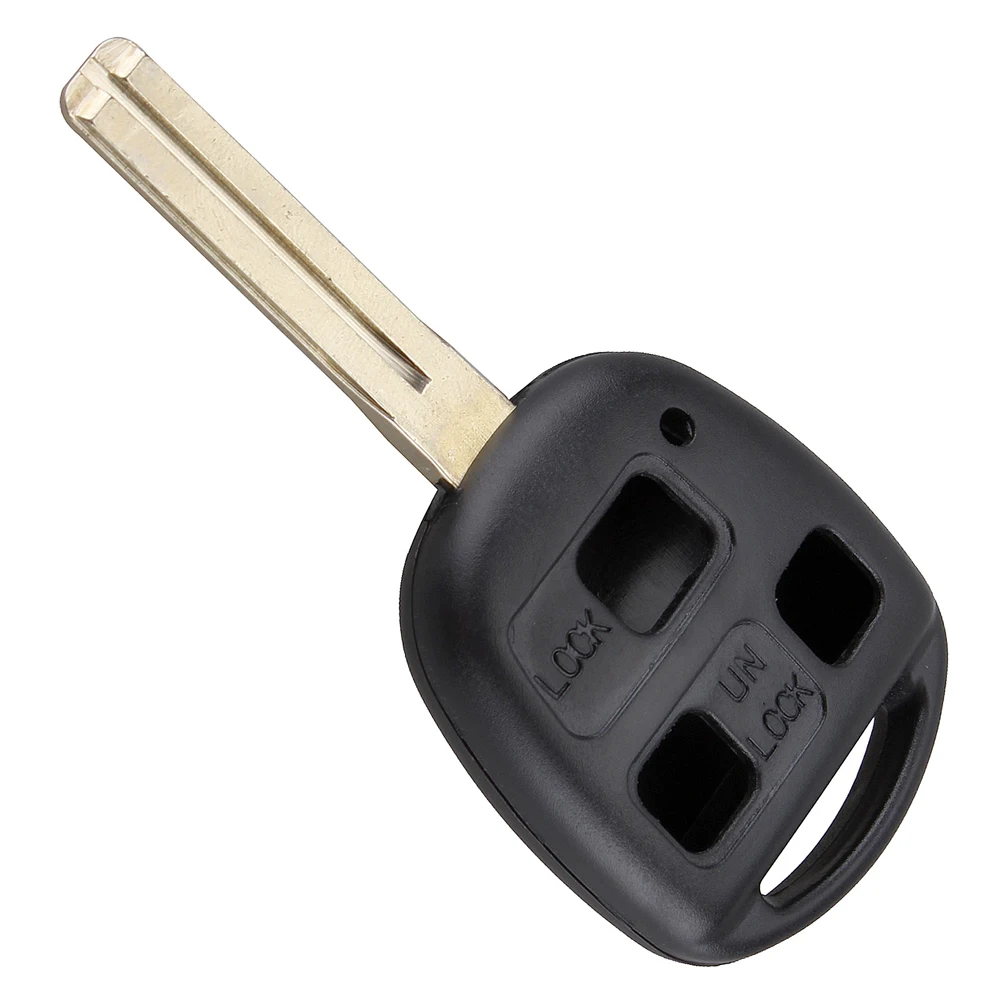 Черный 3 кнопки сменный Портативный чехол для ключей без ключа пульт