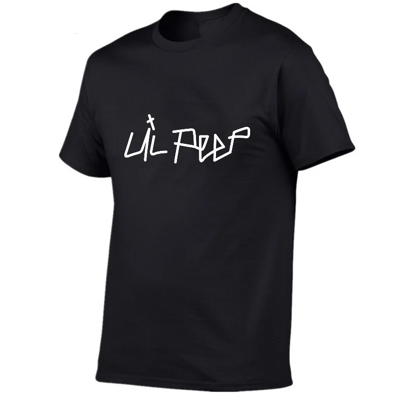 Футболка оверсайз для мужчин и женщин футболка с принтом LIL PEEP в стиле Харадзюку